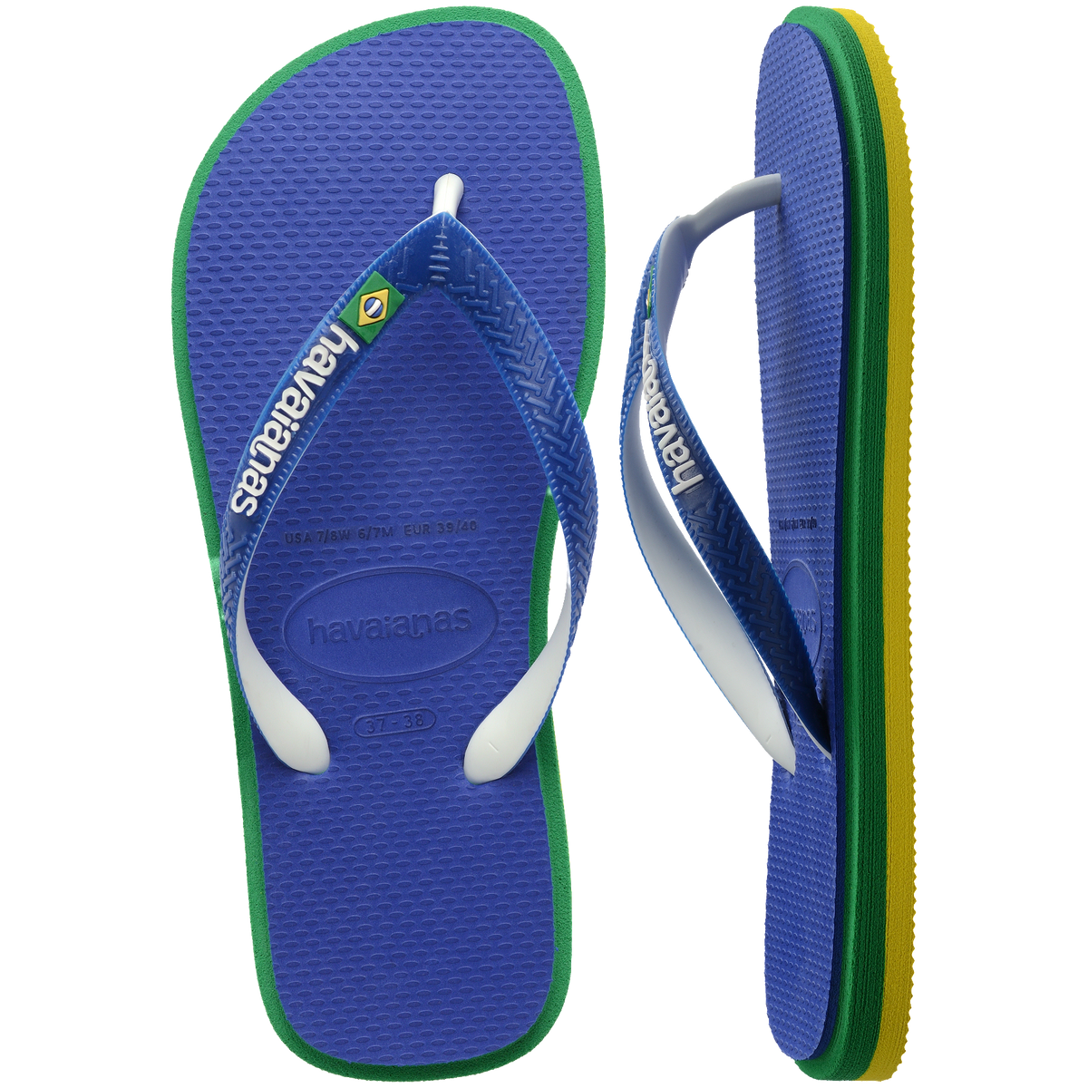 Women's Brazil Twist Flip Flops - MARINE BLUE